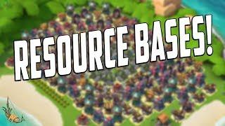 Boom Beach Resource Bases and the Resource Boat