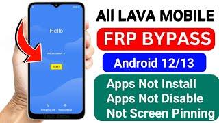 All Lava Android 11/12 Frp Bypass/Apps Not Open | New Trick 2024 | No Pc/Reset Frp Lock 100% Working