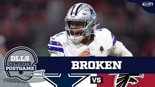 Broken Dallas Cowboys get smoked by Atlanta, Dak Prescott injured | COWBOYS POSTGAME