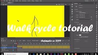 How to make stickman walkcycle animation | Adobe animate cc | Tutorial | Hubble Animation