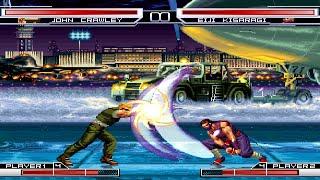 Art OF Fighting Mugen || John Crawley VS Eiji Kisaragi || Fight At Airport || Abnormal Fighting ||