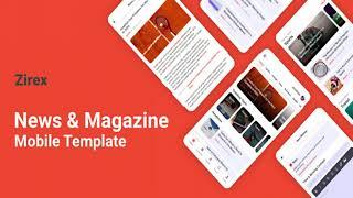 Zirex - News & Magazine Mobile Template | Themeforest Website Templates and Themes