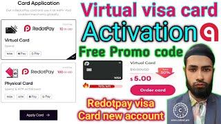  Buy Redotpay card promo code offers virtual visa order || Free visa card || Credit card card 2024!