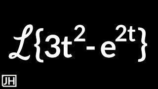 Laplace Transform of 3t^2 - e^2t