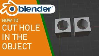 Blender how to cut hole in the object