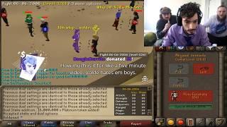 Ice Poseidon RuneScape 16 BILLION stake and shaving off eyebrow highlights