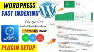 Instant Indexing in WordPress (Just in 5 Sec) | Auto Indexing Plugin Setup in WordPress