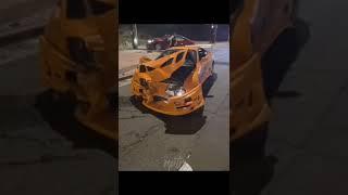 Toyota Supra Paul Walker replica crashee  #shorts