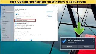 How to Enable and Disable Notification on Windows 10 Lock Screen