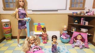 Barbie and Ken Doll Family Barbie toddler goes to Daycare story