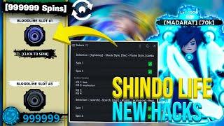 [BLOODLINE HACK] Roblox Shindo Life Hack Script GUI : Infinite Spins, Auto Farm, Get Any Bloodline!