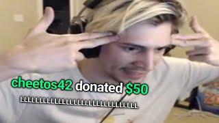 10 Minutes of XQC’s Funniest Donations EVER