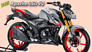 2025 Apache 160 4V New Model Launched  New USD Suspension & New Racing Graphics 