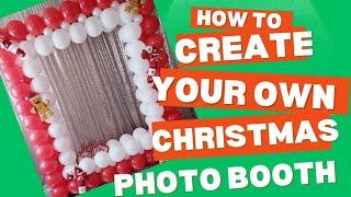 How to create your own  Christmas Photo Booth #christmas #photo  #diy #idea #quick