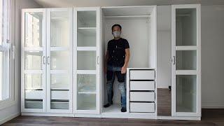 이케아 팍스 옷장을 혼자 어떻게 조립하고 설치하는지 보세요 how to assemble ikea pax closet