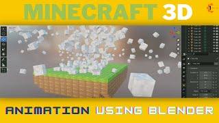 Minecraft 3D Animation  By Using Blender | #1creator #blender