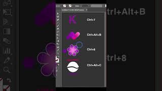 Adobe illustrator shortcut keys | part 3 | for beginners #abode #ilustracion #ilustrator #shorts