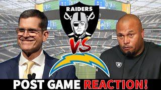 BIG MISTAKE! - This needs to improve quick! POST GAME REACTION - 10-22 #raiders  fall to #chargers