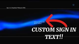 [PS3|TUT] Edit PS3 Signing in text (HEN/CEX/DEX) | ZoexModz