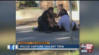 Police capture violent teen