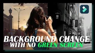 BACKGROUND CHANGE TUTORIAL with Filmora Wondershare