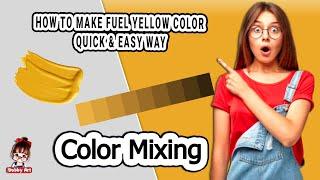 Fuel Yellow Color Mixing Revealed: Expert Tips for Vibrant Shades | Acrylic & Oil Paint Tutorial