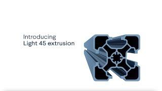 Vention's new 45 x 45mm light-duty extrusions