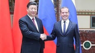 Chinese President Xi meets Russian PM Dmitry Medvedev