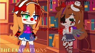 The Afton Family Meets The Fake Aftons || FNAF || Gacha Club