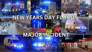 *MAJOR INCIDENT* Emergency Services Respond To FLASH FLOODING In Cheshire And Greater Manchester