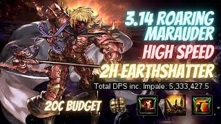 3.14 Earthshatter Berserker - 5+ Mil DPS - 20c Budget - Marauder Build Path of Exile Ultimatum