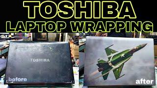 toshiba laptop | wrapping toshiba laptop | laptop wrap with jf 17 thunder wallpaper | dtech |