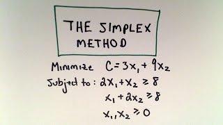  The Simplex Method and the Dual : A Minimization Example 