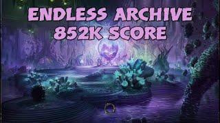 Endless Archive Arc 24-5-1 | 852k Score | Warden DPS Build + Gameplay U40