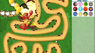 Bloons Tower Defense 3 Walkthrough Level 1 Hard No Lives Lost