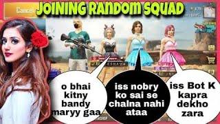 I joined random pro girl squad | PUBG MOBILE | Safeer gaming |