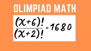 Math Olympiad How to solve for X in this math problem ?