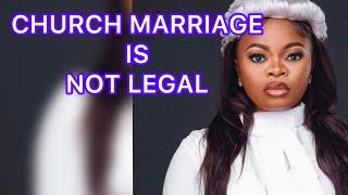 CHURCH MARRIAGE ISN’T LEGAL.