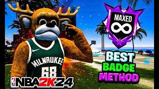HOW TO MAX OUT YOUR BADGES IN 24 HOURS ON NBA 2K24!!! EASY AND FAST BADGE METHOD!!