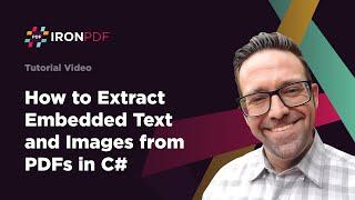 How to Extract Embedded Text and Images from PDFs in C# | IronPDF