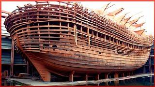 Men Repair Massive Wooden Ship Broken in Half | by @HauCanNgheBien
