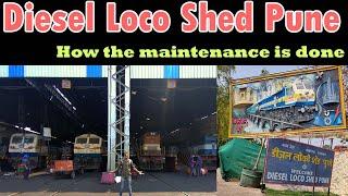 A Visit to Diesel Loco Shed Pune || Working of ALCO || Fuel injector maintenance