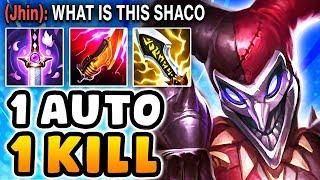 SHACO JUNGLE 1 SHOTS ARE BACK!!! (NEW BUILD, 25 KILLS)