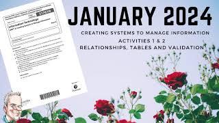 New!! January 2024 BTEC Creating Systems to Manage Information Part 1 (Activities 1 and 2)