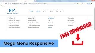 Mega Navbar Dropdown Menu Responsive Bootstrap 4 | FREE DOWNLOAD