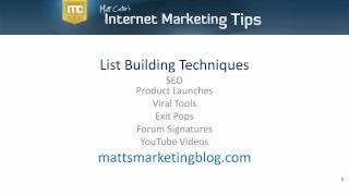 List Building Techniques