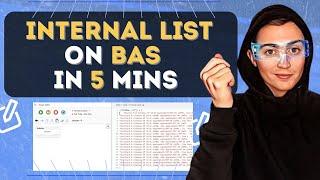 How To Create BAS Internal LIST