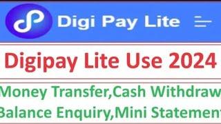 Digipay Lite Use 2024 | Money Transfer | AePS | Micro ATM #csc #cscvle #digipay #cscnews