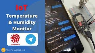 IoT Temperature & Humidity Monitor | ESP32 + DHT22 + Telegram Bot