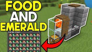 Easiest Food & Emerald Farm Minecraft Bedrock 1.20!